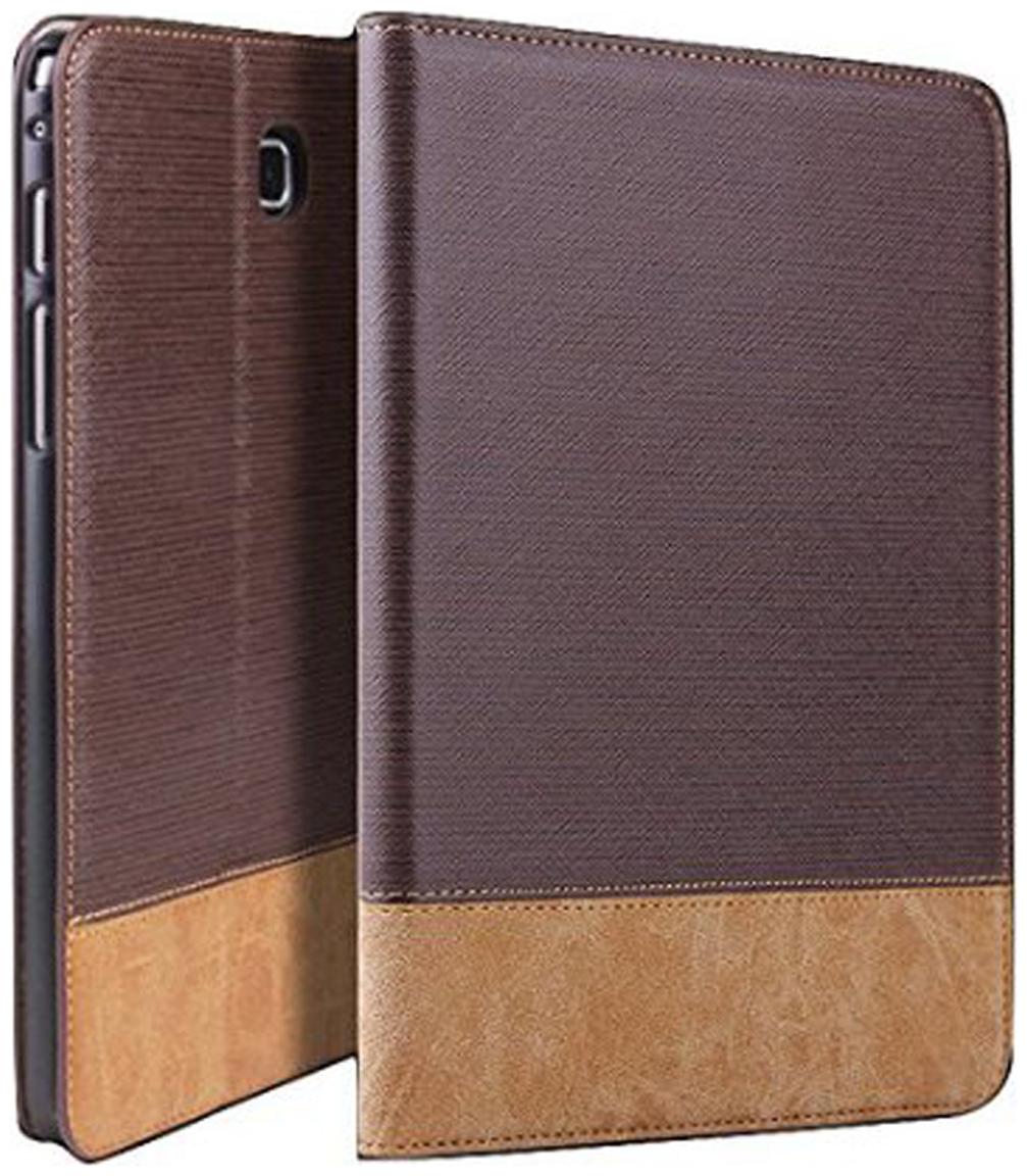 Qinda Flip Cover For Samsung Galaxy Tab A 8.0 T350 T355 T351 Dark Brown