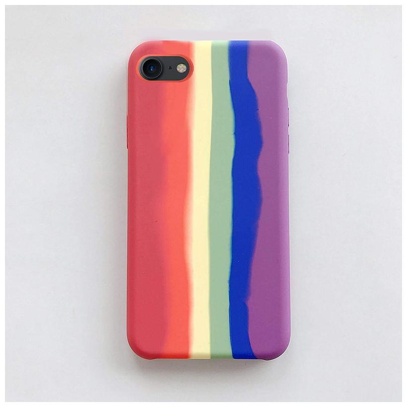 

RAKULO Silicone Back Cover For Apple iPhone 8 ( Multi )