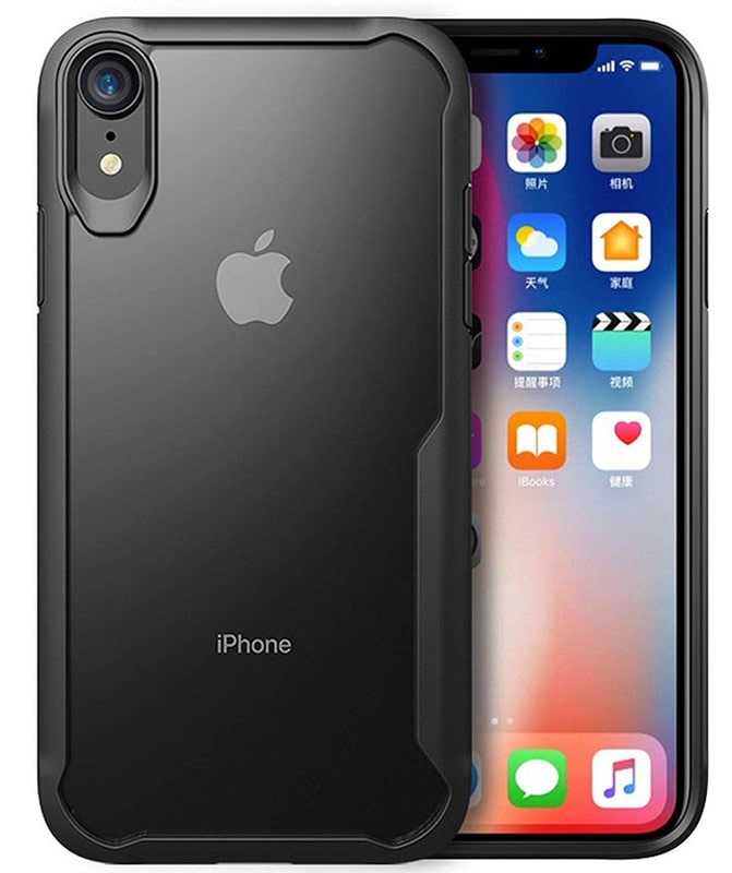 

RAKULO Silicone Back Cover For Apple iPhone XR ( Black )