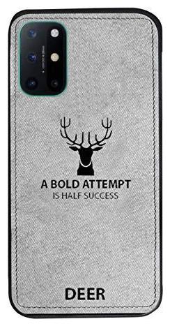 

RAKULO OnePlus 8T Back Cover Fabric Grey
