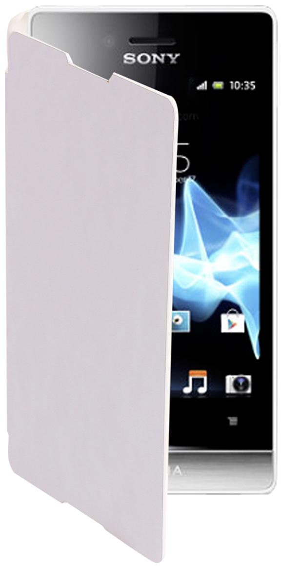 RDcase Flip Cover For Sony Xperia C White