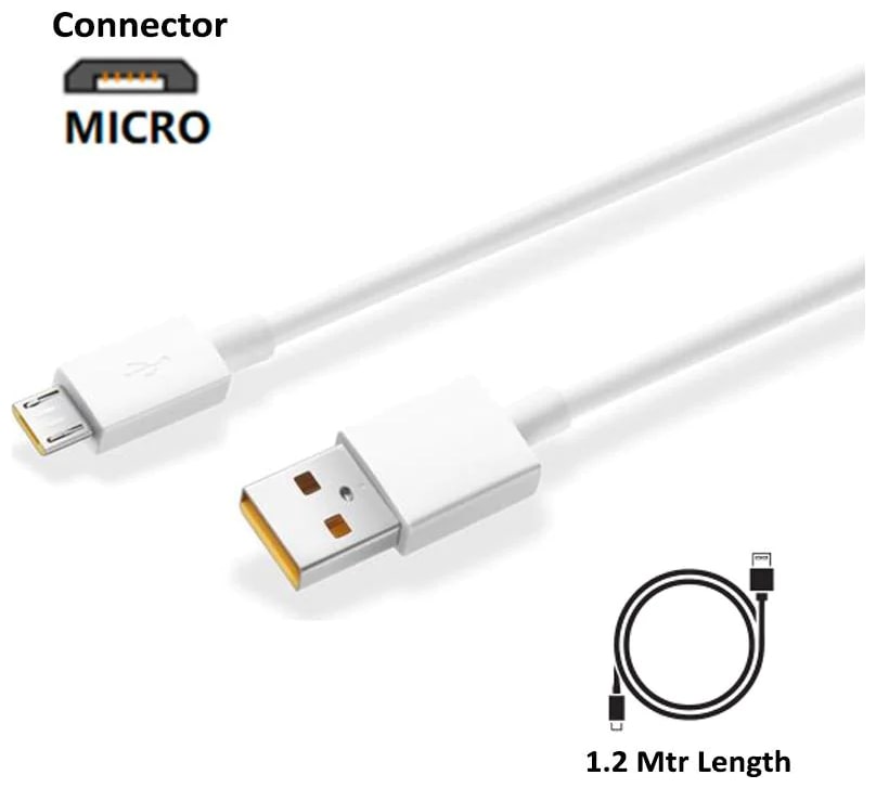 

RealMe Data Charging Micro USB Cable ( 1 2 m White )
