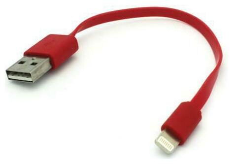

RED SHORT FLAT USB CABLE RAPID CHARGE POWER WIRE SYNC Y5Z for IPHONES IPADS