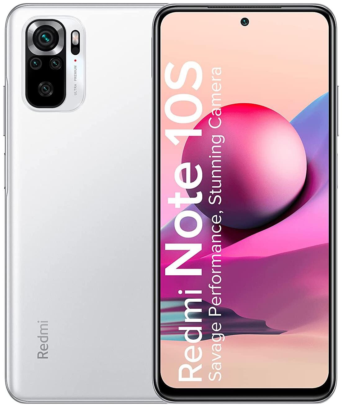 Redmi Note 10S (Frost White, 6GB RAM, 64GB Storage) – Super Amoled Display | 64 MP Quad Camera | Alexa Built in