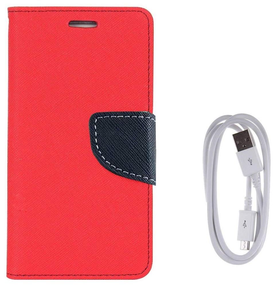 

Redmi note 5 Luxury Mercury Magnetic Lock Diary Wallet Style Flip Cover Case DATA Cable for Redmi note 5