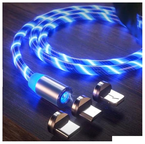 

Rednix Flowing Light LED Fast 3 in 1 Magnetic Cable Charger
