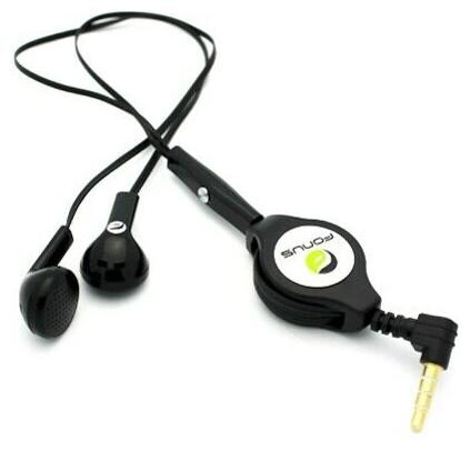 

Retractable Headset Handsfree Mic Dual Earbuds Earphones for Smartphones