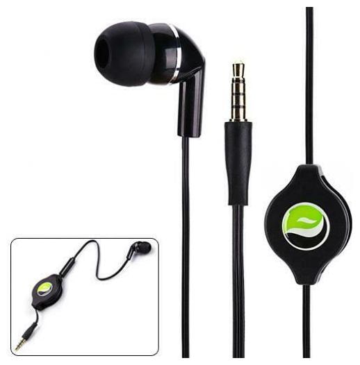

RETRACTABLE HEADSET MONO HANDS-FREE EARPHONE MIC SINGLE Q8J for PHONE TABLETS