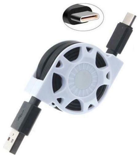 

RETRACTABLE USB TYPE-C DATA CABLE CHARGER POWER WIRE SYNC N0E for SMARTPHONES