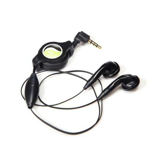

RETRACTABLE HEADSET HANDSFREE MIC DUAL EARBUDS EARPHONES S1L for PHONE TABLETS