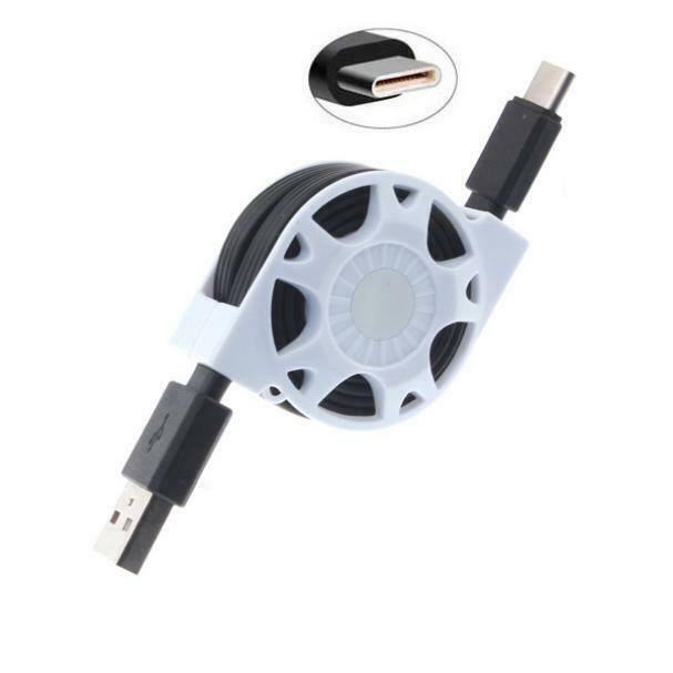 

RETRACTABLE USB TYPE-C DATA CABLE CHARGER POWER WIRE SYNC N0E for SMARTPHONES