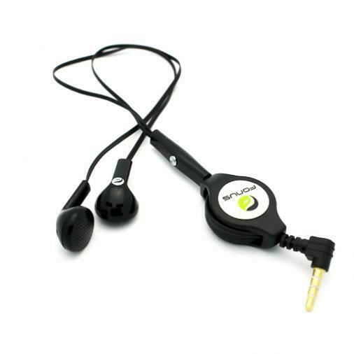 

RETRACTABLE HEADSET HANDS-FREE W MIC DUAL EARBUDS WIRED L6I for PHONES TABLETS