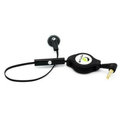 

RETRACTABLE HEADSET MONO HANDS-FREE EARPHONE W MIC SINGLE for PHONE TABLETS