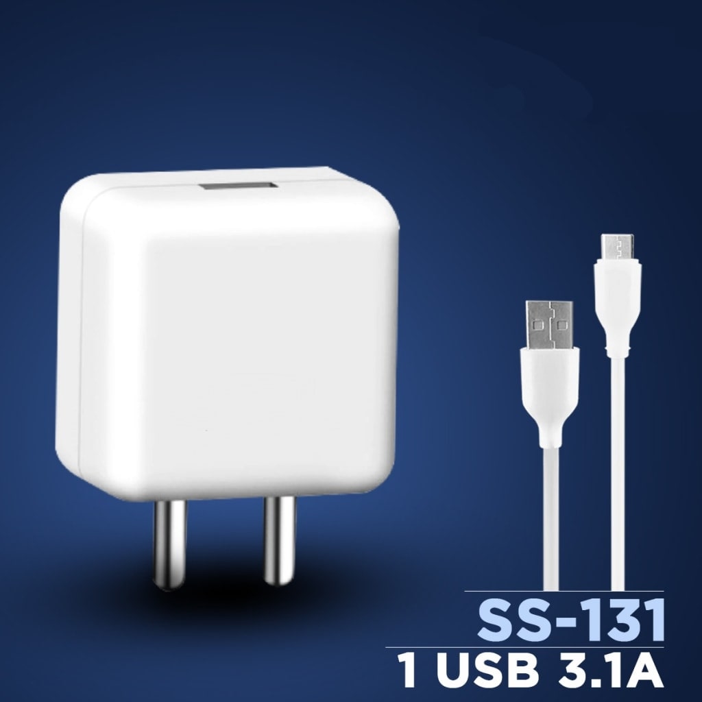 

S4 5V 3 1A Flash Power Adapter Wall Charger with SuperFast Data Sync Charging Cable for Oppo Reno Oppo F11 Pro All Oppo Smartphone (Charger Set)