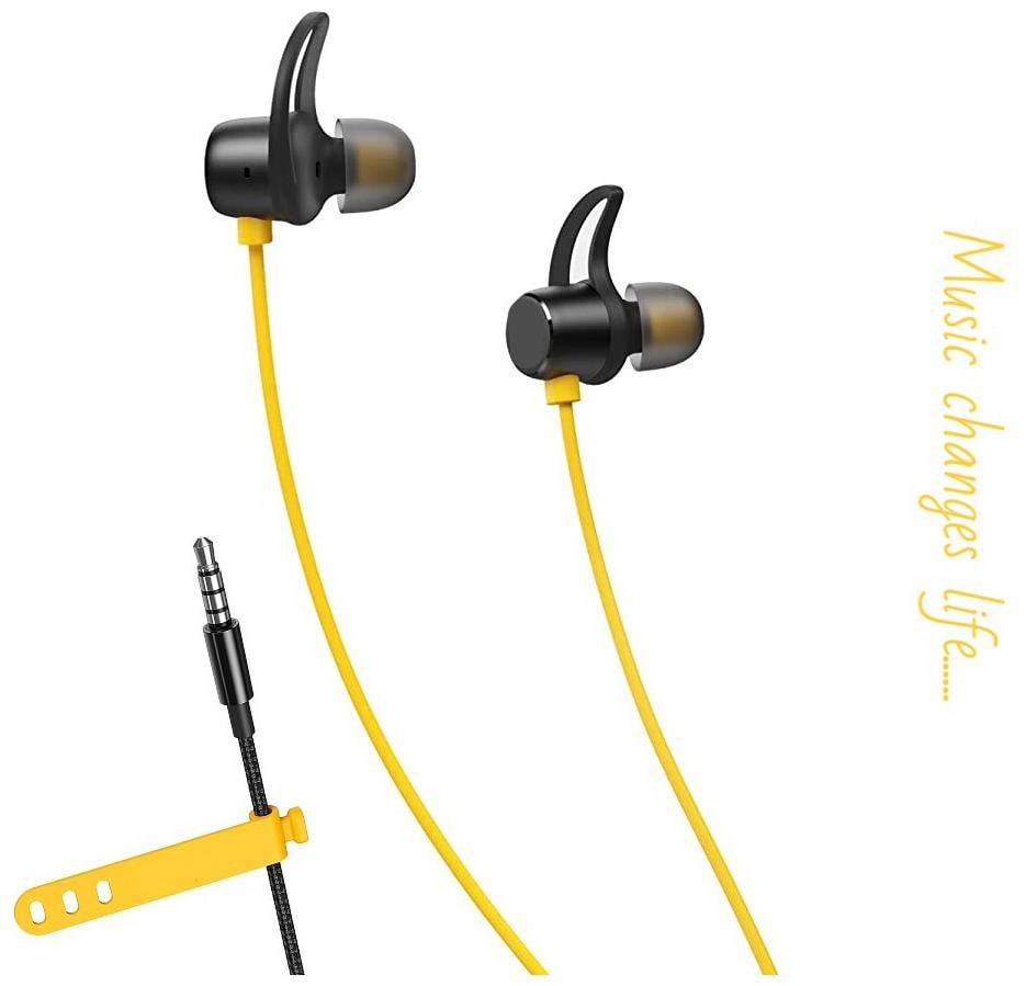 

S4 In-Ear Wired Headphone ( Black Yellow )