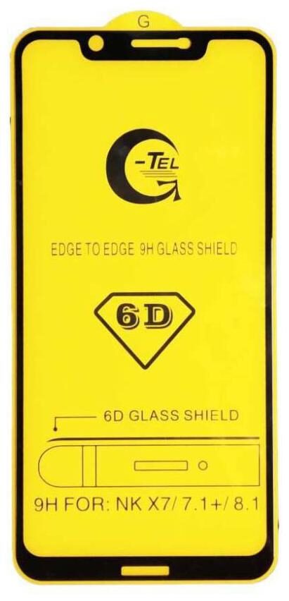 

SaiArvs Tempered Glass Guard for Nokia 7 1 Plus - Black