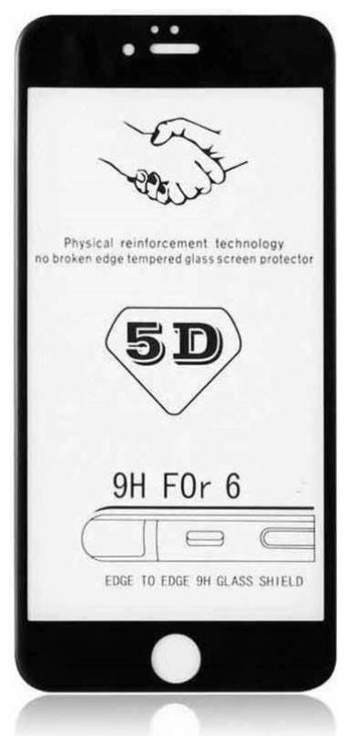 

SaiArvs Tempered Glass Guard for Apple iPhone 6 - Black