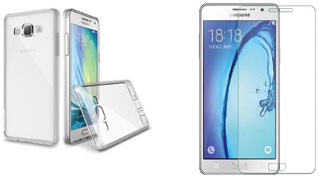 

Samsung Galaxy J2 Pro Transparent back cover with tempered glass