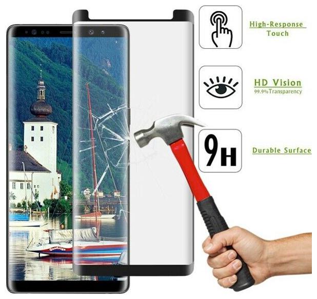 

Samsung Galaxy Note8 - 5D Tempered Glass Screen Protector Case Friendly Full