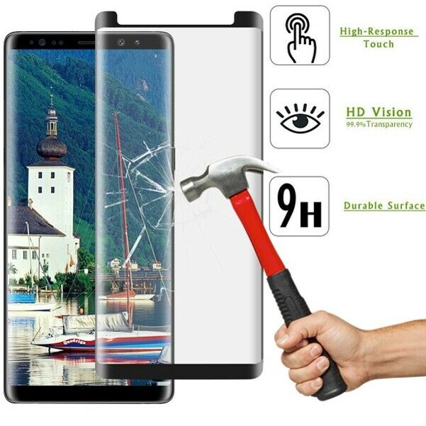 

Samsung Galaxy Note8 - 5D Tempered Glass Screen Protector Case Friendly Full