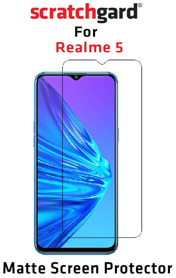 

Scratchgard Anti Glare PET Film Screen Protector for Realme 5