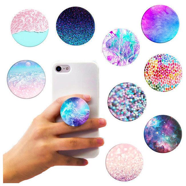 

Selfieseven Universal Mobile POP sockets Ring Holder with Mobile Hanger for All smart phone