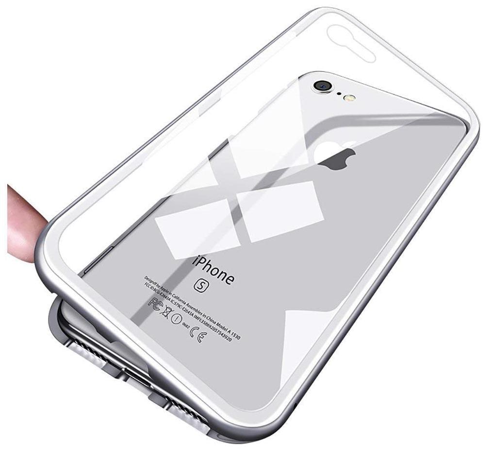 EXOTIC FLOURISH Metal Back Cover For Apple iPhone 7 Apple iPhone 8 Silver by Exotic Flourish