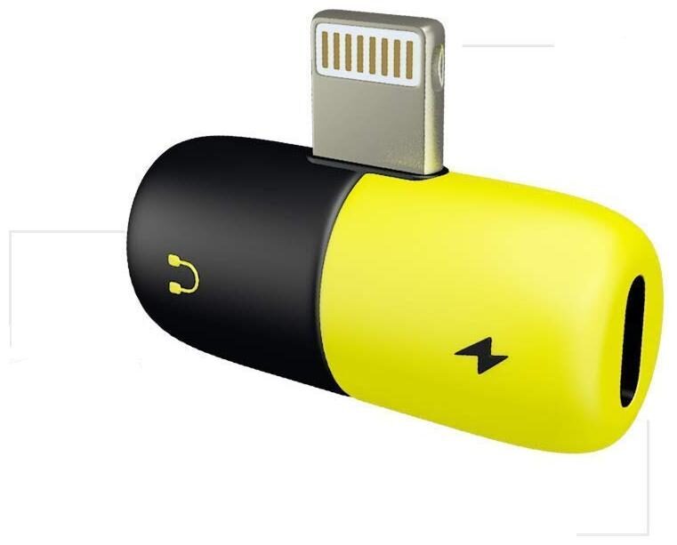 

Shopline 2 in 1 Mini Portable Charging Plastic Splitter Audio Charger Adapter