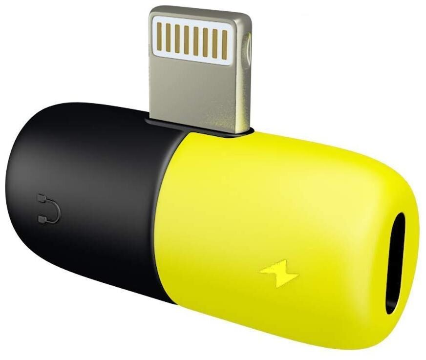 

Shopline 2 in 1 Mini Portable Charging Plastic Splitter Audio Charger Adapter