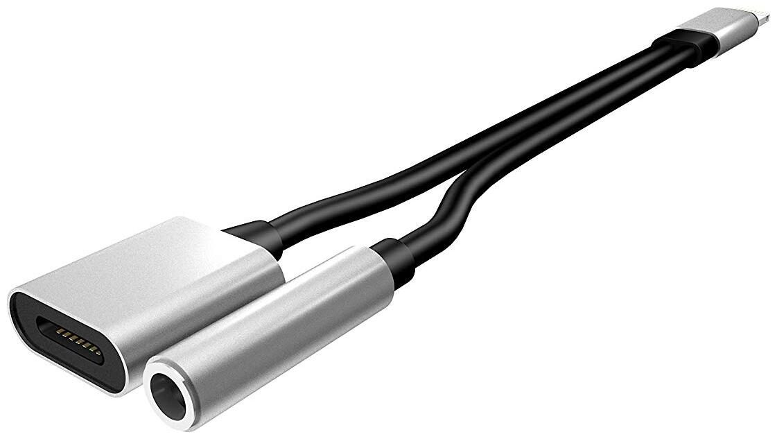 

Shopline Dual Lightning Audio Charger Adapter Splitter Headphone 2 in 1 Cable Adapter