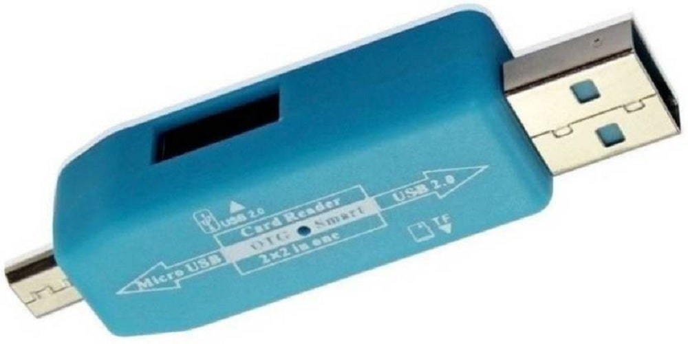 

Shopline Micro USB Sd Tf Card Reader With Micro USB OTG Adapter For All Smartphones Laptop Pc (Colors May Vary)