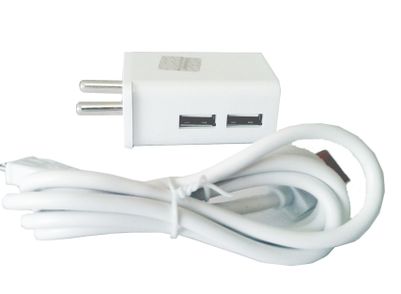 

Shopmillions 2 1A Dual Port Smart Wall charge adapter with in-built Auto-detect Technology (White)