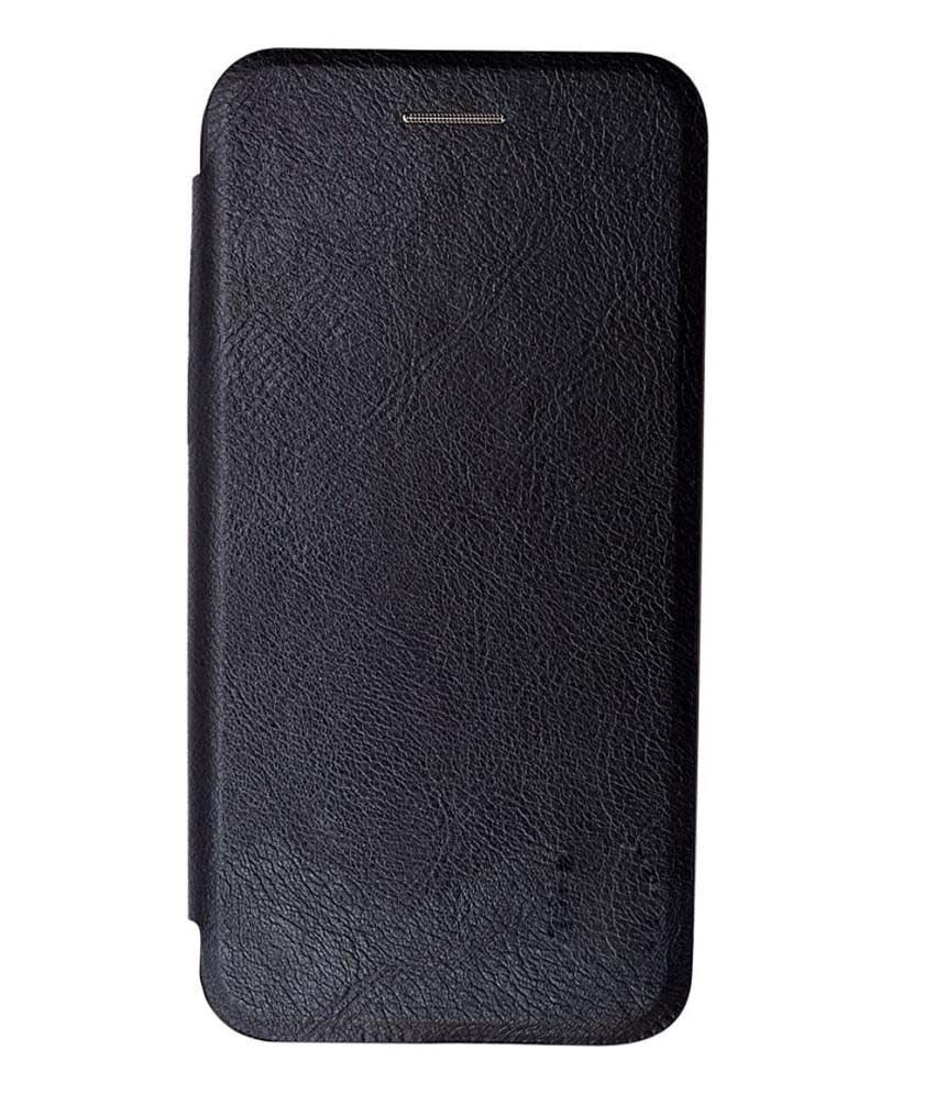 SHOPPING ZONE Leather Flip Cover For Samsung Galaxy S7 Edge Black by Shopping Zone