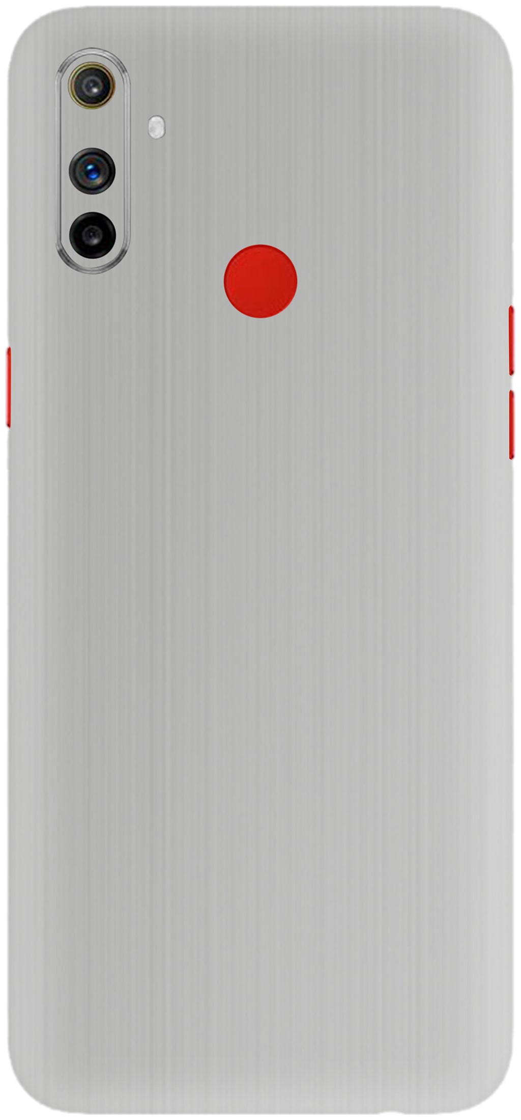 

SKINSVIO Realme C3 Skins Brushed Metal Aluminium Back and Side Coverage Genuine 3M Vinyl Skin (This is a wrap not a case cover)