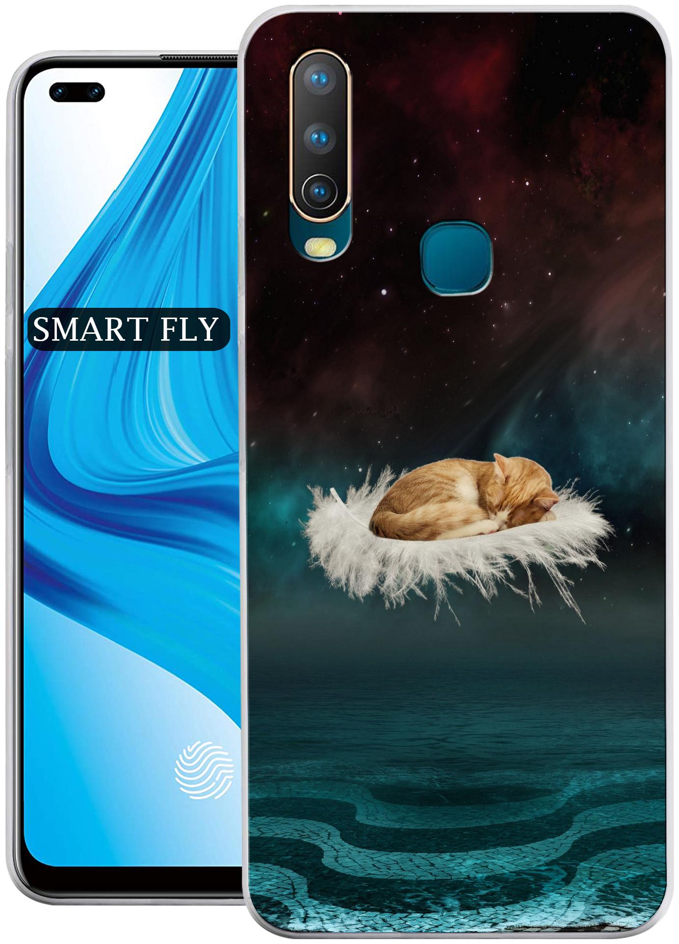 

SMART FLY Silicone Back Cover For Vivo Y15 ( Multi )