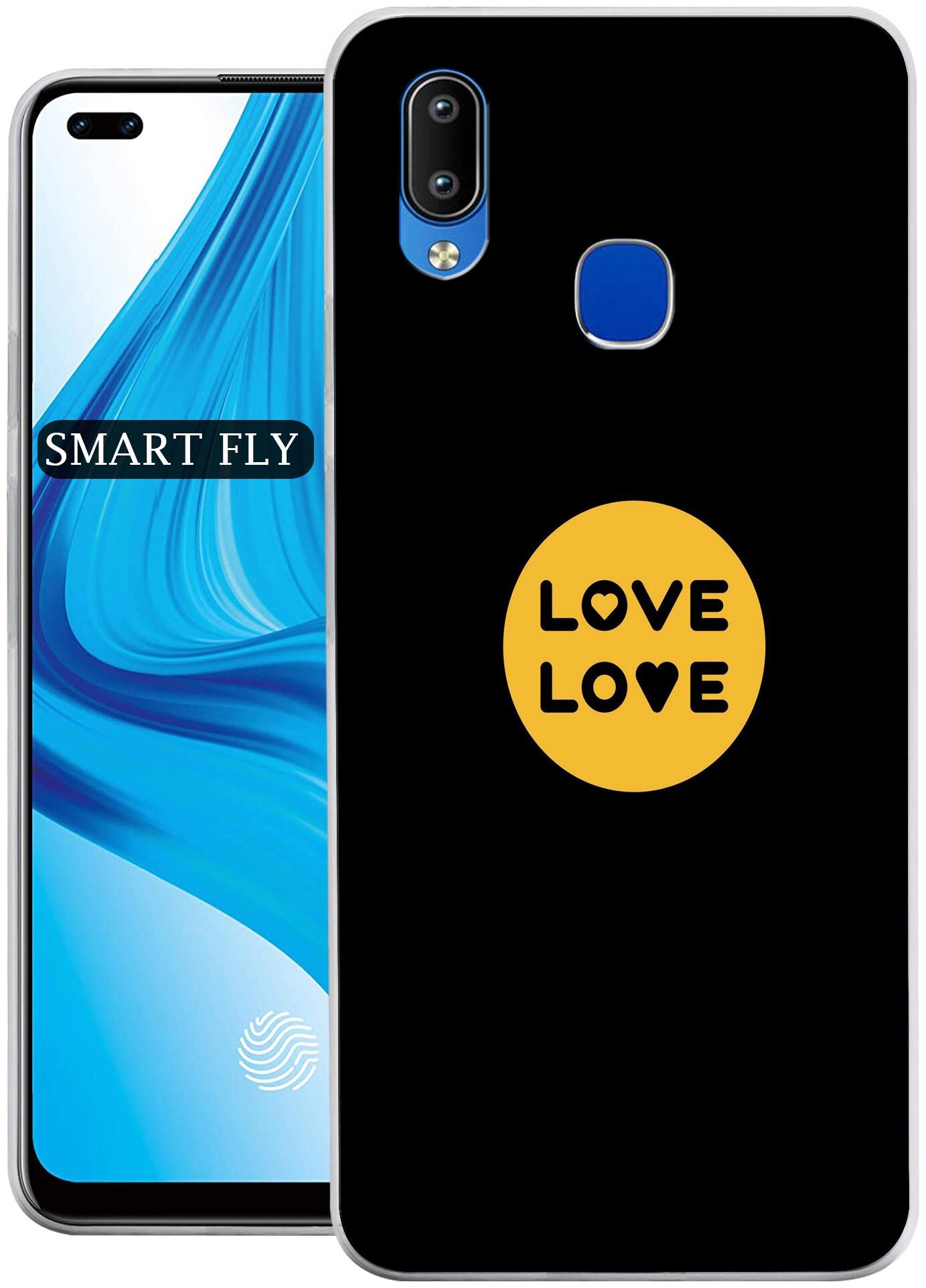 

SMART FLY Silicone Back Cover For Vivo Y91 ( Multi )