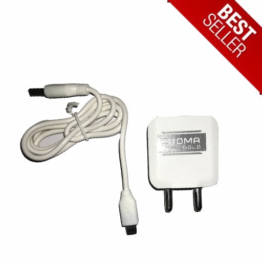 

Smart USB 2 4A Single Travel Wall Charger Home Adaptor With Auto Detect Technology (White)
