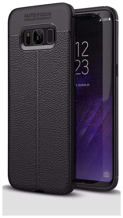Samsung Galaxy S8 Plus Faux Leather Back Cover By EXOTIC FLOURISH Black by Exotic Flourish