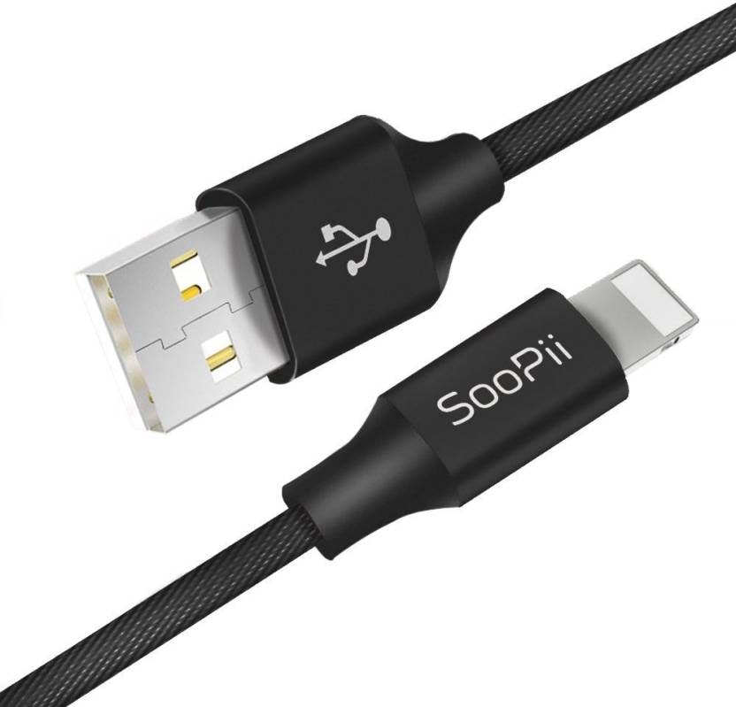 

Soopii Premium Cloth Braided Fast Charging Sync Charge Cable (Black)