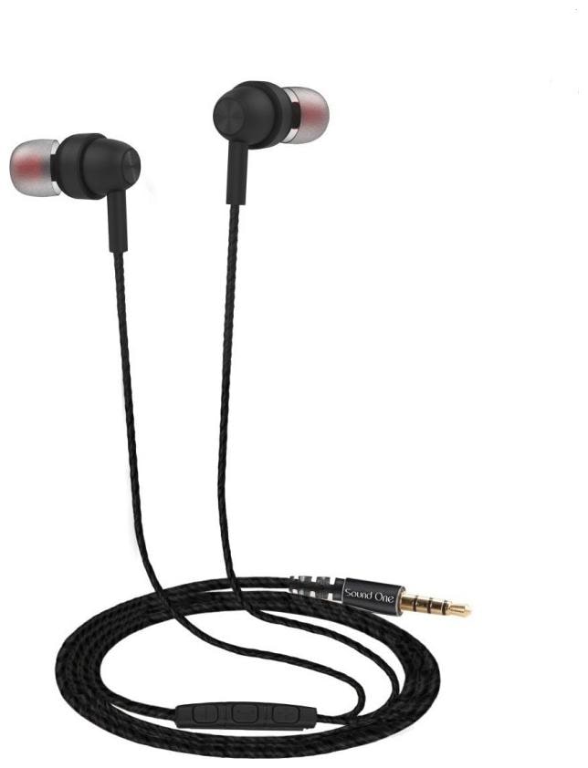 

Sound One E10 In-Ear Wired Headphone ( Black )