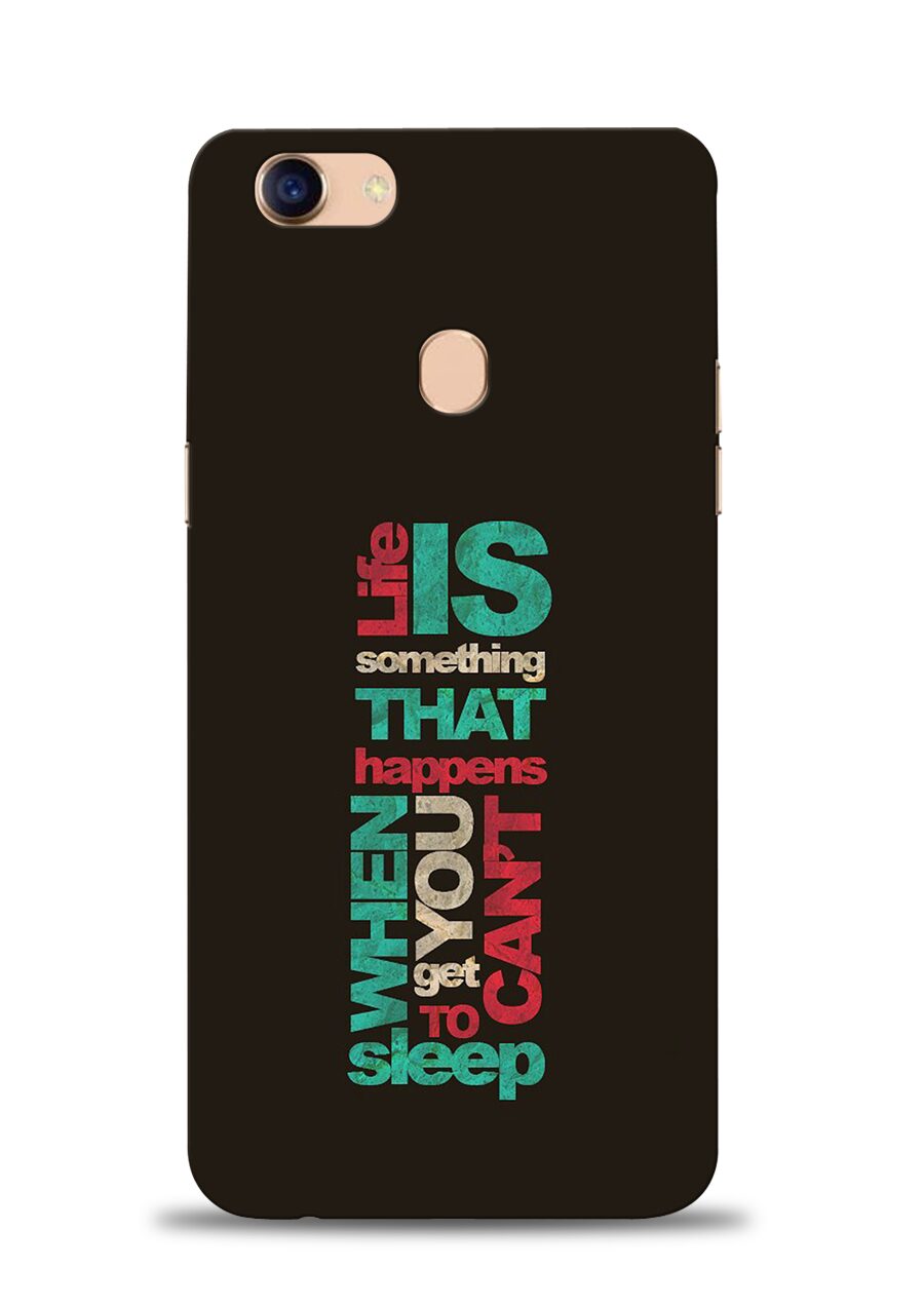 

Sowing Happiness Polycarbonate Designer Back Cover For OPPO F7 ( Multi )