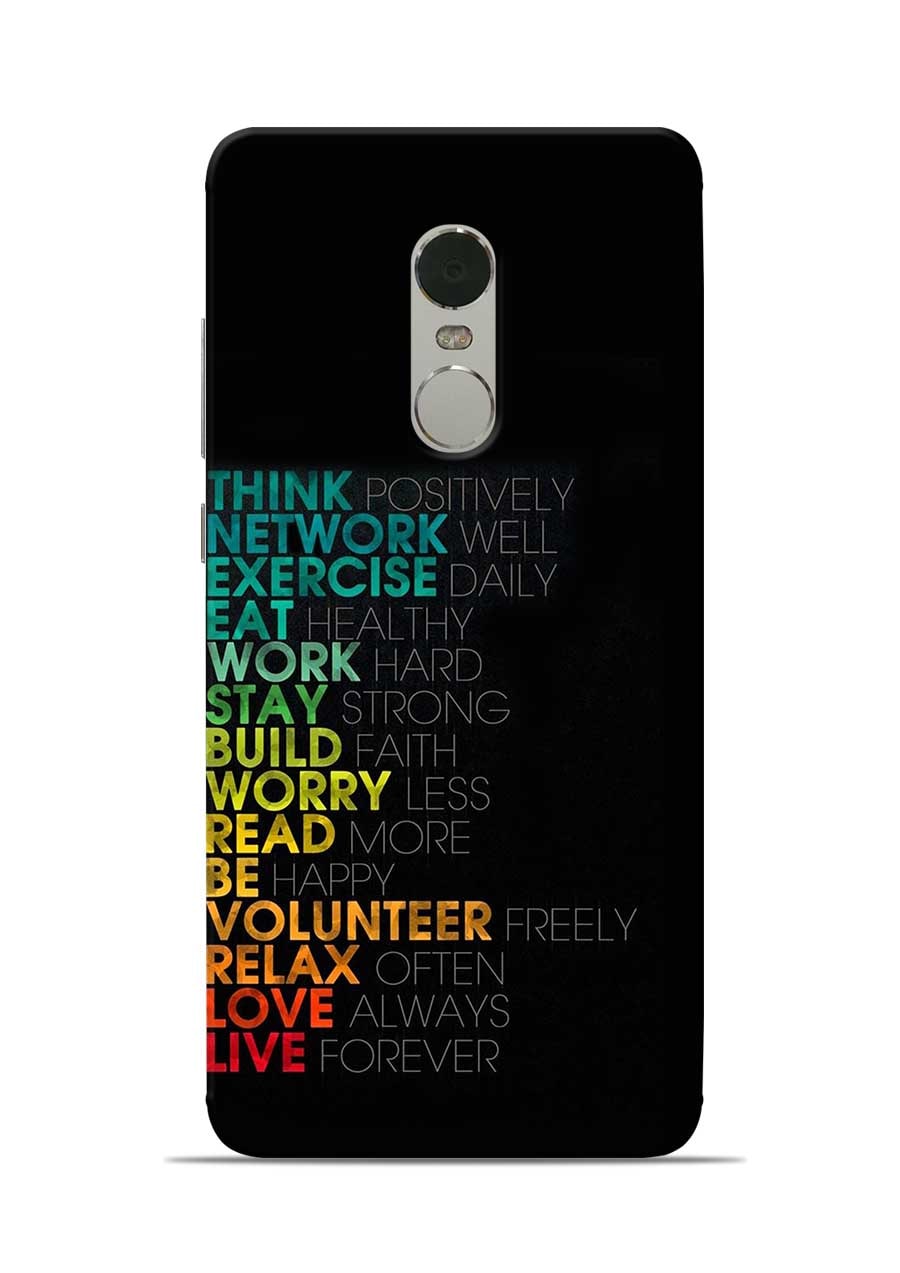 

Sowing Happiness Polycarbonate Designer Back Cover For Redmi Note 4 ( Multi )