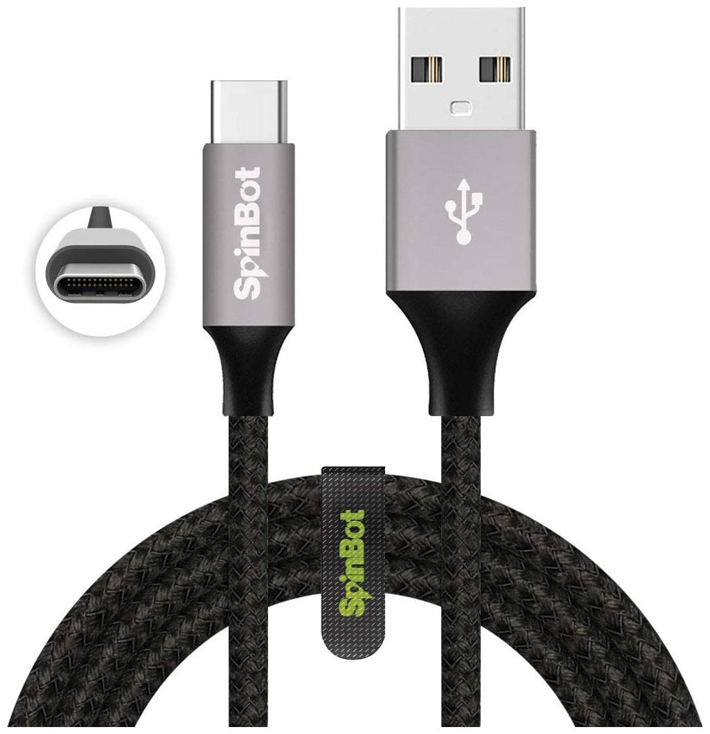 

SPINBOT Data Charging Type-C Cable ( 1 m Black )