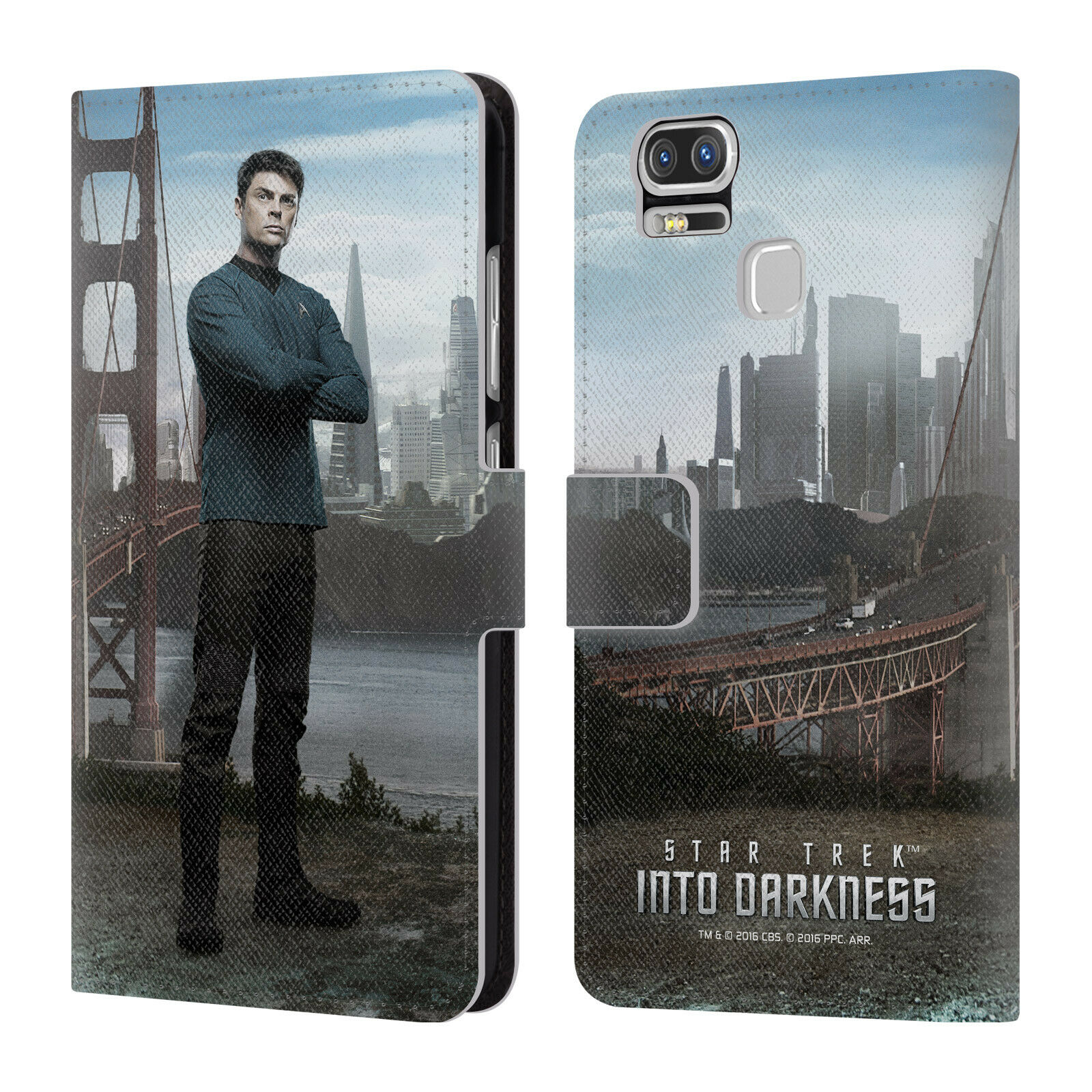 

STAR TREK CHARACTERS INTO DARKNESS XII LEATHER BOOK CASE FOR ASUS ZENFONE PHONES