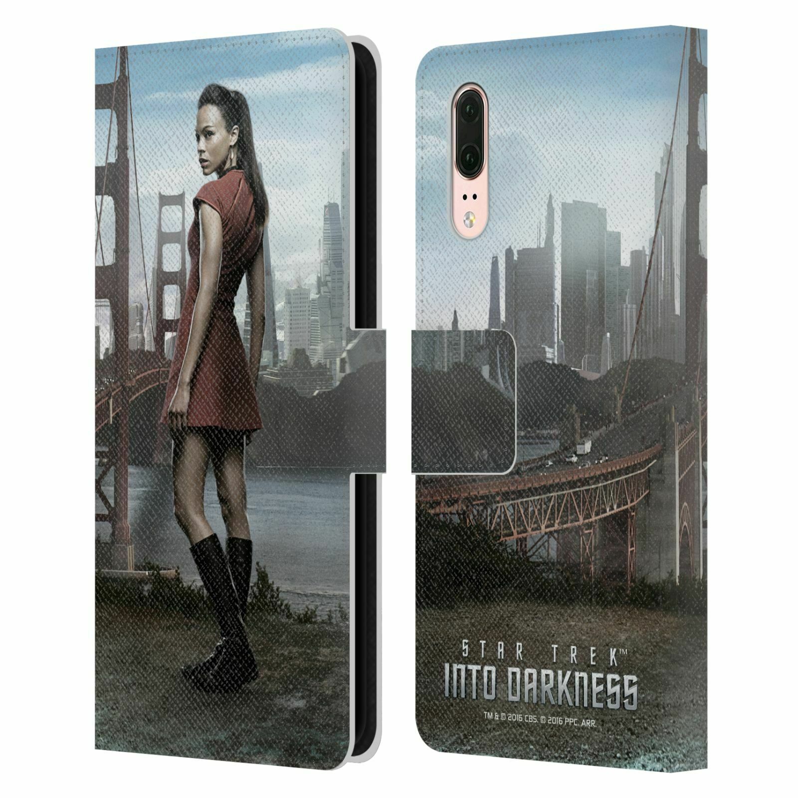 

STAR TREK CHARACTERS INTO DARKNESS XII LEATHER BOOK CASE FOR HUAWEI PHONES