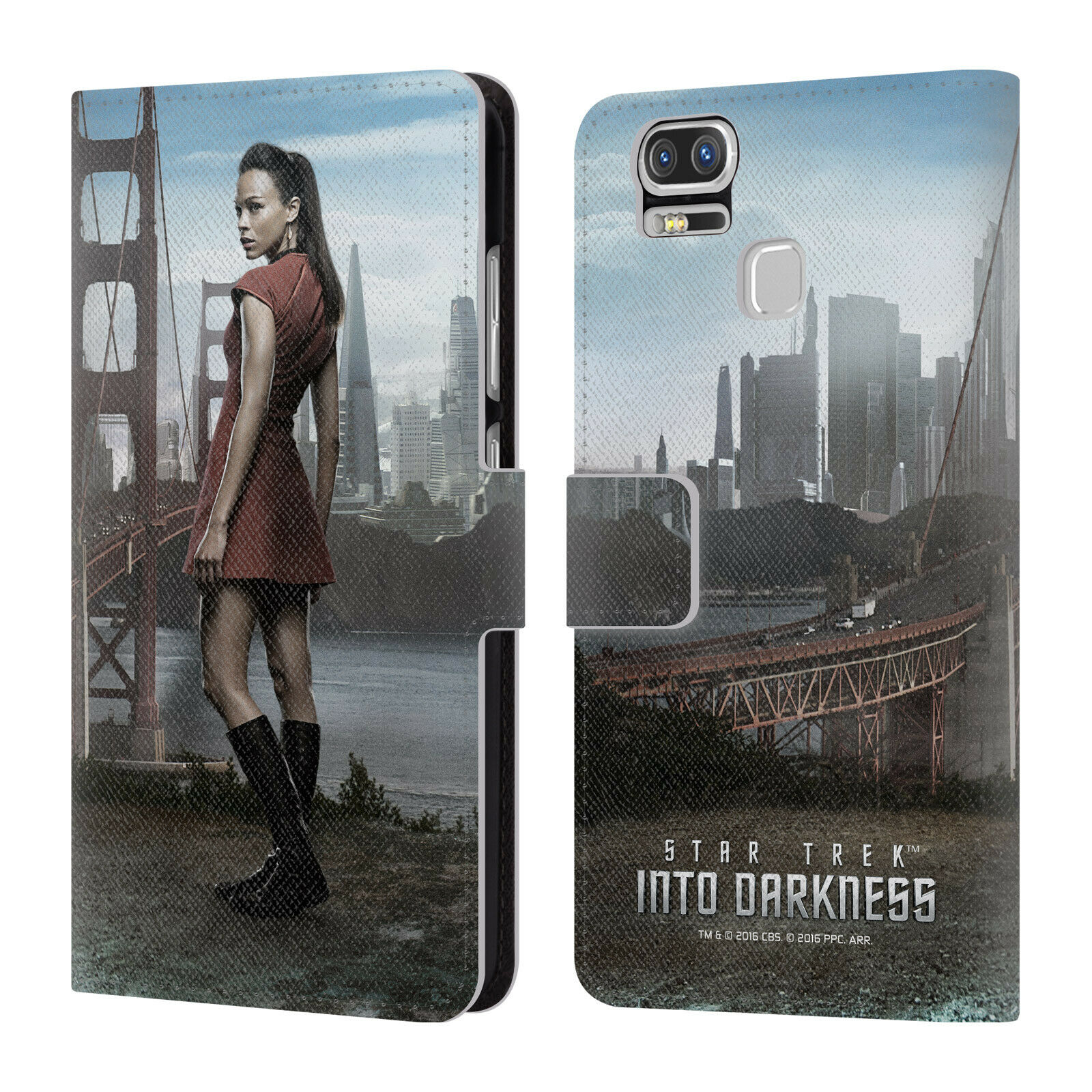 

STAR TREK CHARACTERS INTO DARKNESS XII LEATHER BOOK CASE FOR ASUS ZENFONE PHONES