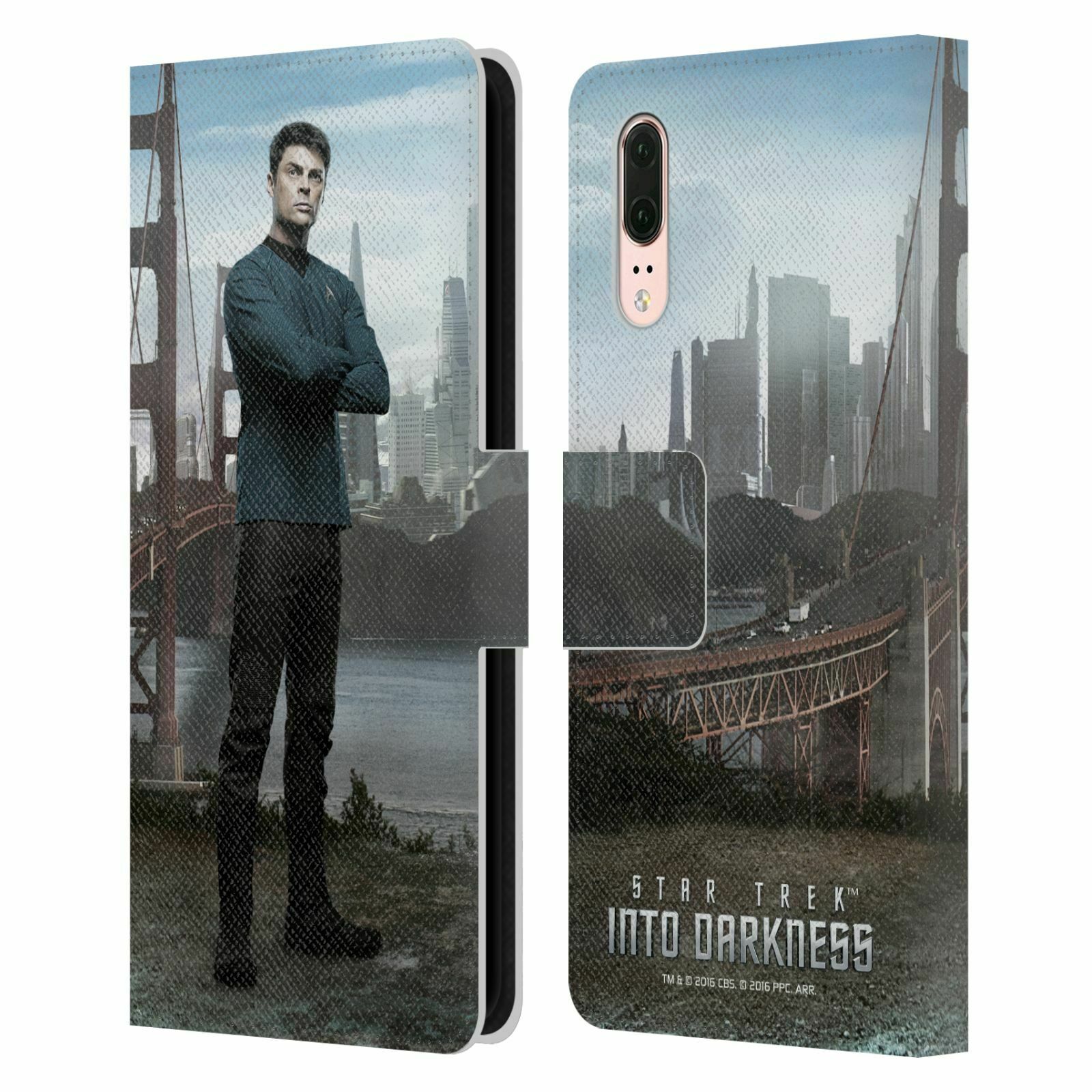 

STAR TREK CHARACTERS INTO DARKNESS XII LEATHER BOOK CASE FOR HUAWEI PHONES