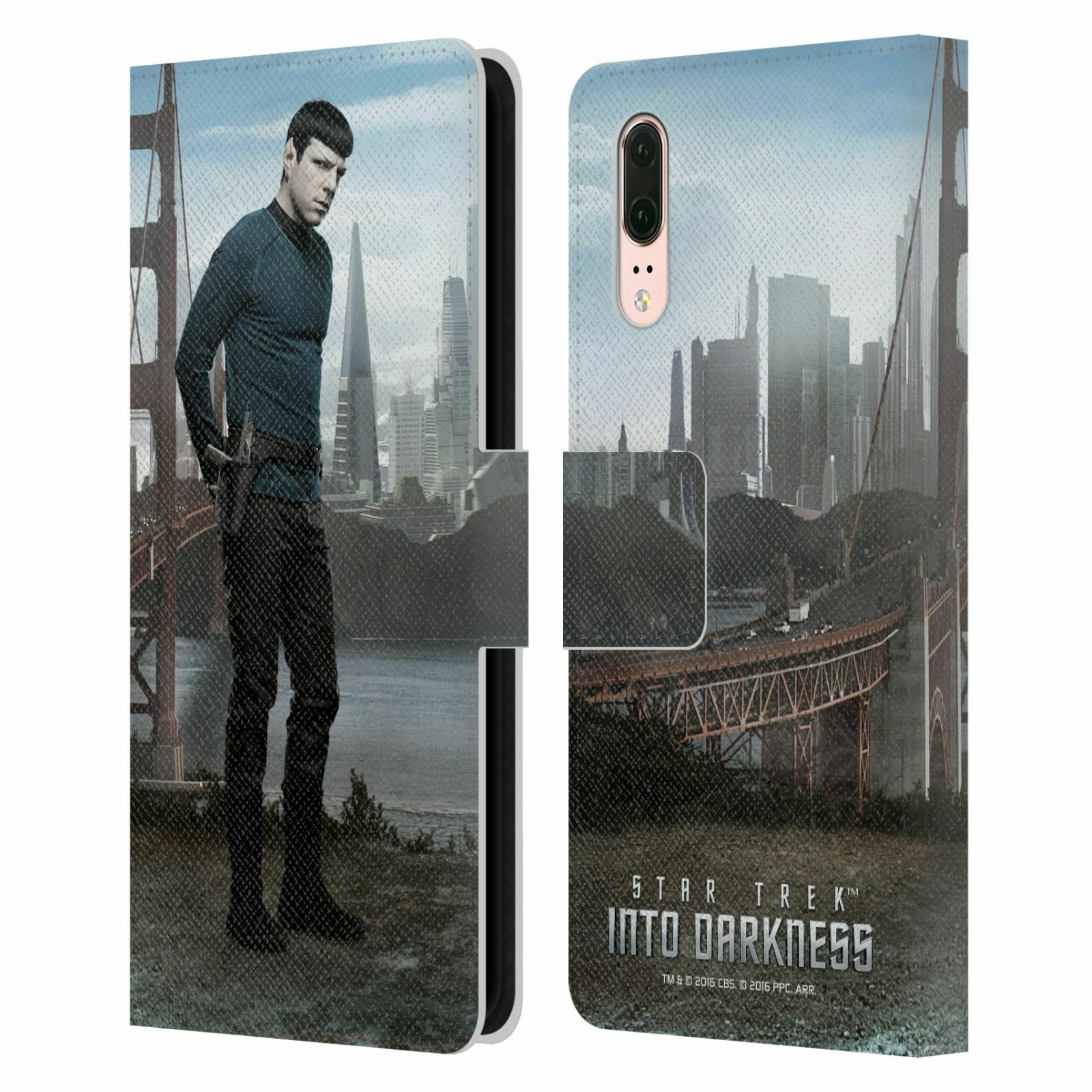 

STAR TREK CHARACTERS INTO DARKNESS XII LEATHER BOOK CASE FOR HUAWEI PHONES