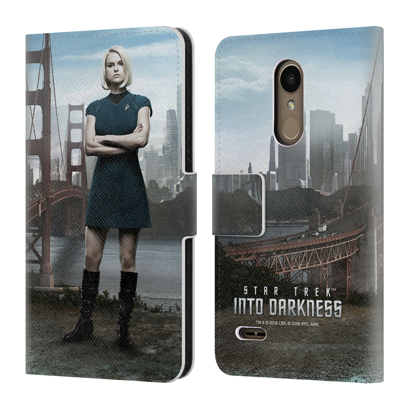 

STAR TREK CHARACTERS INTO DARKNESS XII LEATHER BOOK CASE FOR LG PHONES 1