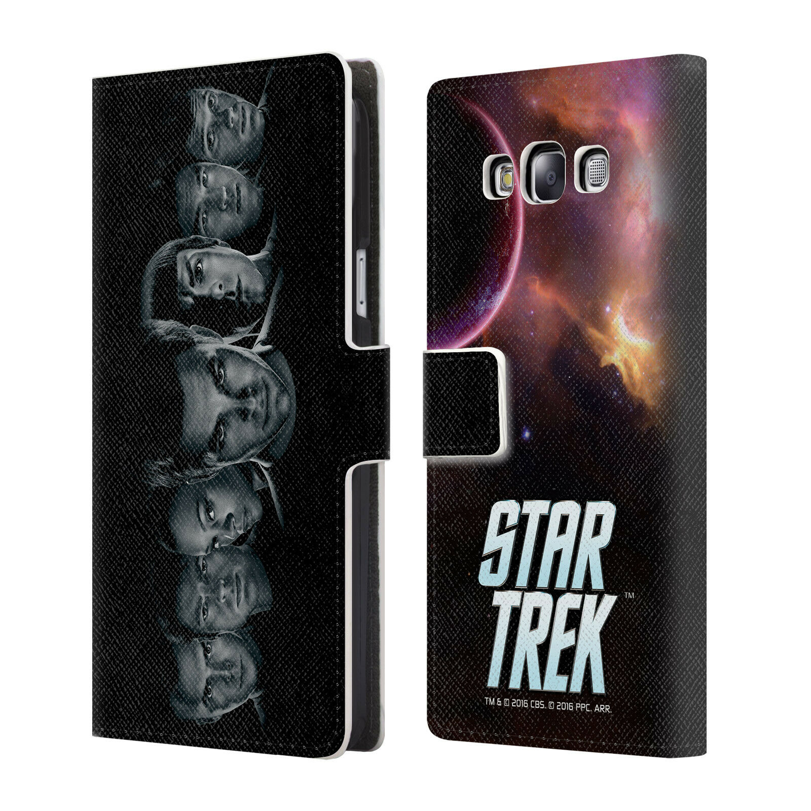 

STAR TREK CHARACTERS REBOOT XI LEATHER BOOK WALLET CASE FOR SAMSUNG PHONES 3